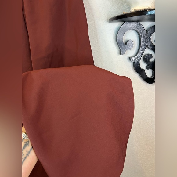 Athleta NWT Endeavor Hi-Rise Relaxed Wide Leg Pull On Pants XXS $119 Rust Brown - Picture 8 of 15